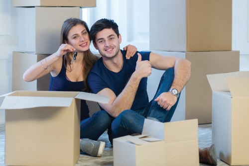Movers assisting with a local property move in Isle of Dogs