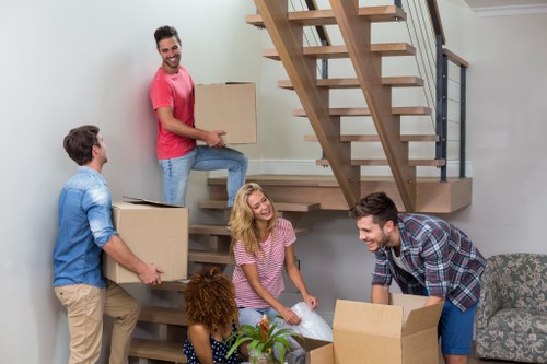 Careful packing and loading for a residential move in Docklands