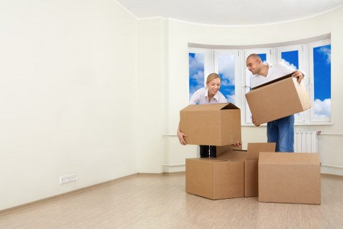 Careful loading for a flat move in East London