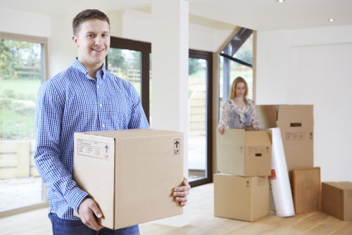 Careful loading for a residential relocation in East London