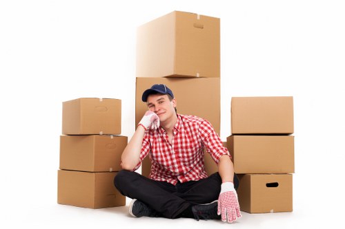 Business relocation materials prepared for an office move